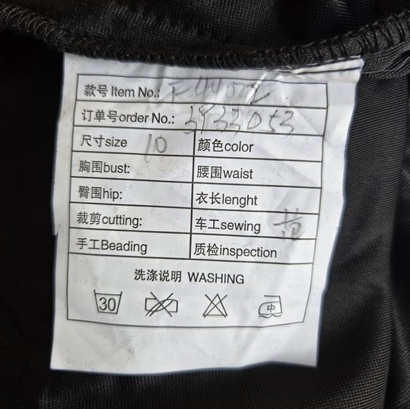 Elegant Black Maxi Dress.Size 10 - Picture 4 of 5